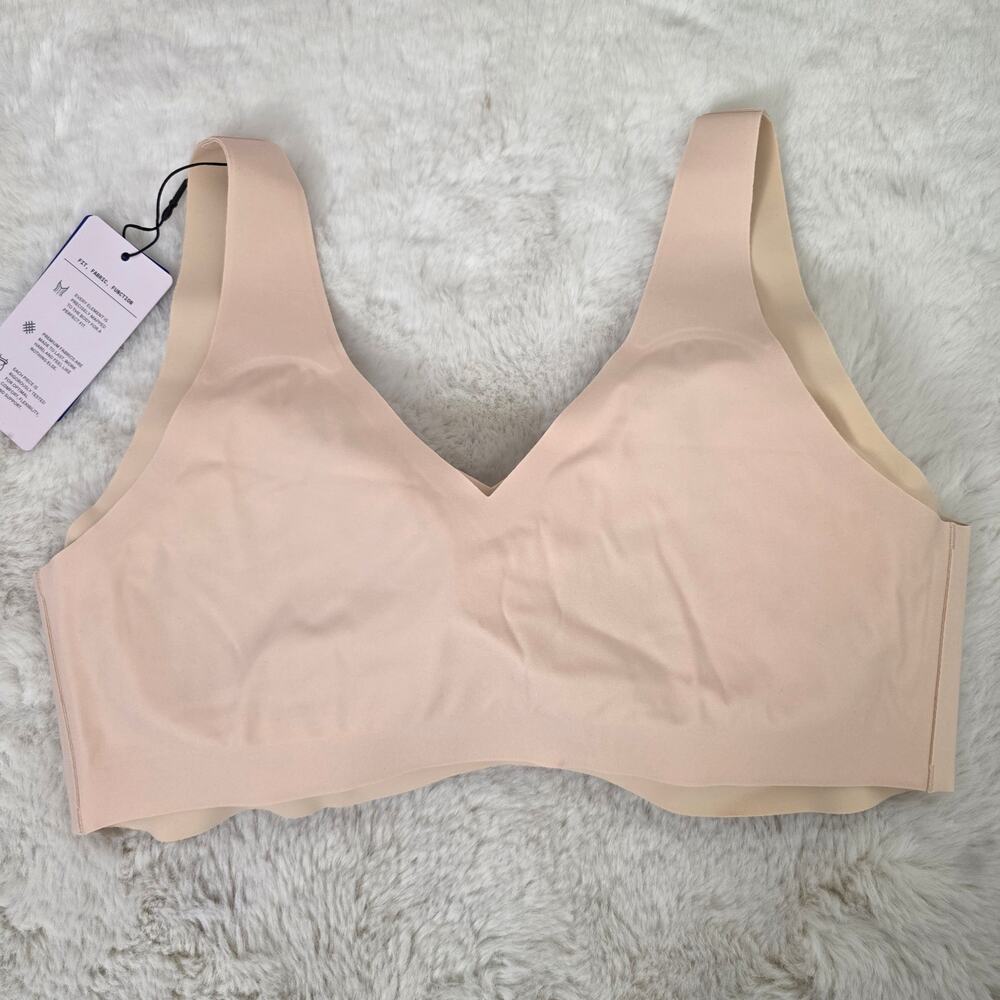 NWT Honeylove Silhouette Bra Blush Pink Nude Large L Wireless Full Support - Picture 9 of 9